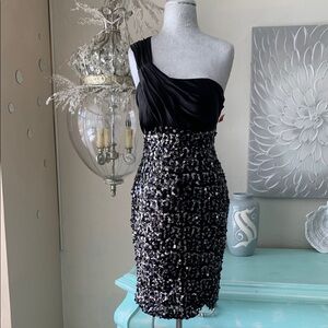 La Femme one shoulder cocktail dress Size 2